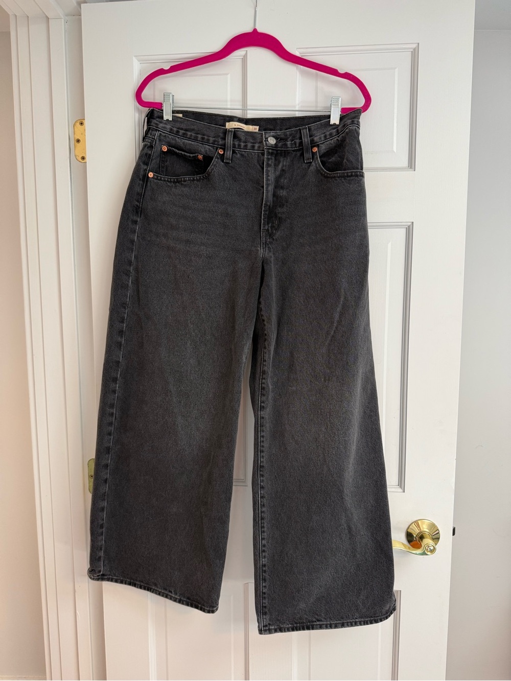 Levi's Black Wide Leg High-Rise Jeans